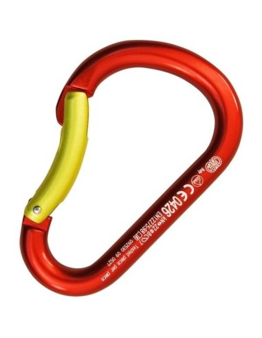 Καραμπίνερ Kong Paddle Bent Gate Red-Yellow