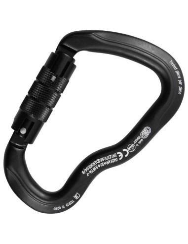 Καραμπίνερ Kong Ferrata Twist Lock Black