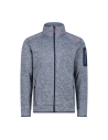 Ανδρικό knit-tech fleece Jacket CMP Blue Ink - Storm - Arancio