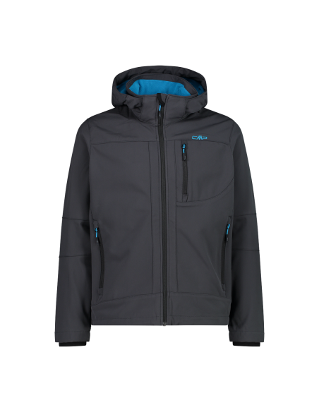 Ανδρικό SoftShell Jacket CMP Zip Hood Antracite - Reef