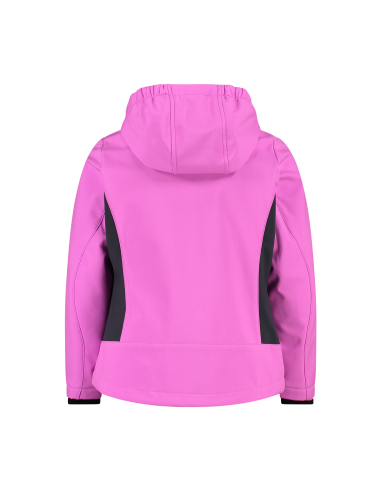 Παιδικό SoftShell Jacket CMP Fix Hood Purple Fluo - Titanio