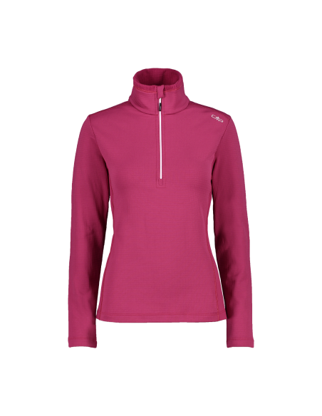 Γυναικείο Fleece CMP Grid Tech Turtleneck Top Sangria