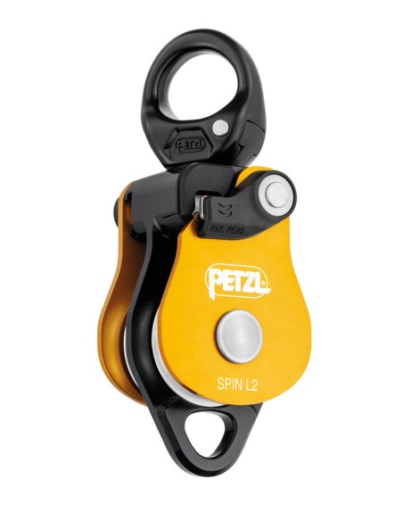 Τροχαλία Petzl Spin L2 με Swivel Yellow