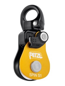 Τροχαλία Petzl Spin S1 με Swivel Yellow