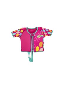 Swim Safe ABC AquaStar Fabric Kids Life Jacket Fuschia