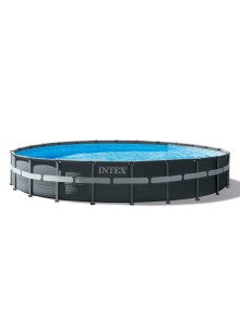 Στρογγυλή πισίνα με μεταλλικό σκελέτο Intex Ultra XTR 26340 - 732x132cm με φίλτρο άμμου