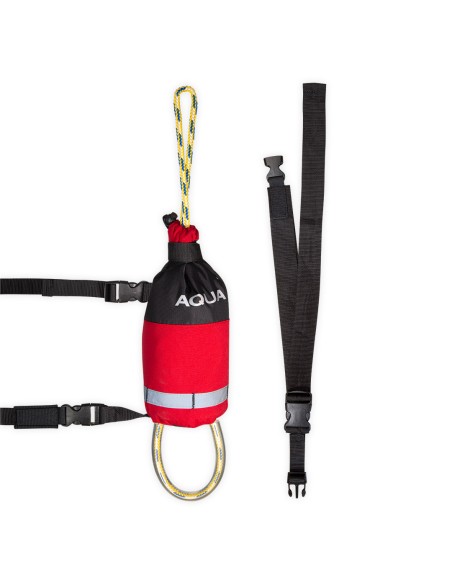 Σχοινί Ρήψης Aqua Design Aqua 20m με ζώνη Red