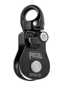 Τροχαλία Petzl Spin S1 με Swivel Black