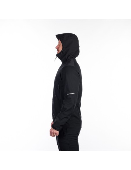 Men's Outdoor hoody softshell jacket 3L Morris Black