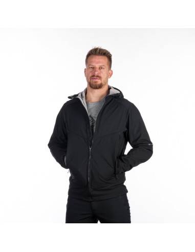 Men's Outdoor hoody softshell jacket 3L Morris Black