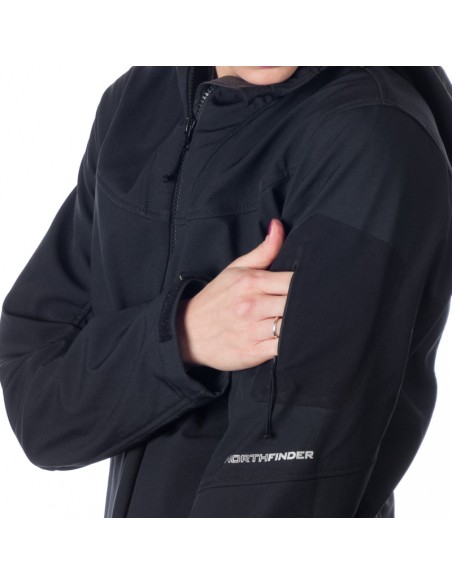 Women's travel elegant softshell jacket 3L Jeanne Black