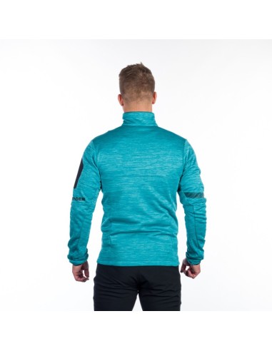 Men's melange trekking sweater regular fit Nick Blue Melange