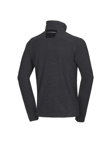 Men's trekking fleece sweater melange style Bob Black