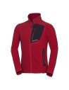 Men's trekking fleece sweater melange style Bob Dark Red
