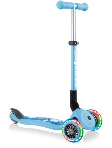 Globber Scooter Junior Foldable Fantasy Lights Flowers Pastel Blue (433-200)