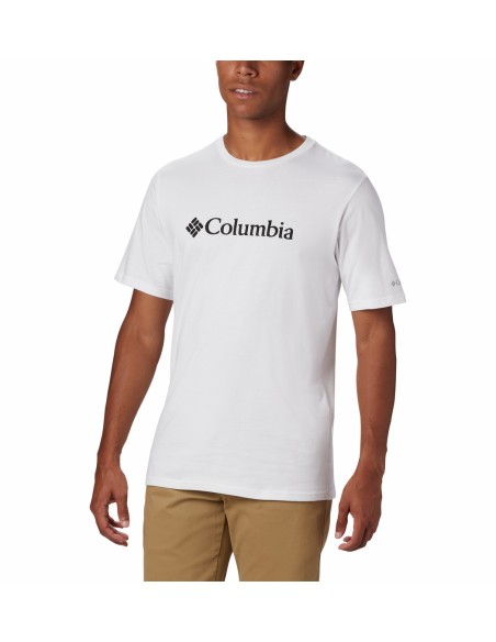 Ανδρική Μπλούζα Columbia CSC Basic Logo SS Tee - White