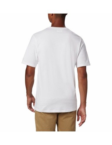 Ανδρική Μπλούζα Columbia CSC Basic Logo SS Tee - White