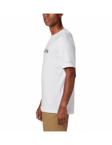 Ανδρική Μπλούζα Columbia CSC Basic Logo SS Tee - White