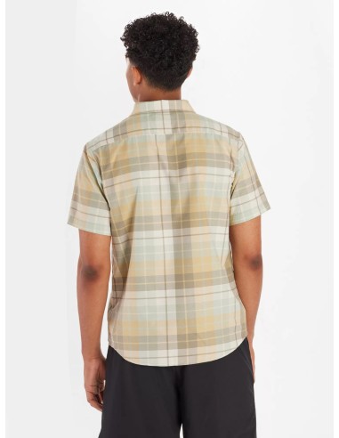 Ανδρικό πουκάμισο Marmot Aerobora Novelty Short-Sleeve Shirt Vetiver Wayland Plaid