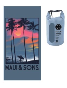 Πετσέτα Θαλάσσης Maui Microfiber Palm Trees 90X180cm