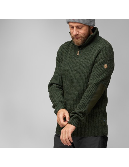Ανδρικό Fjall Raven Ovik Half Zip Knit M Dark Grey