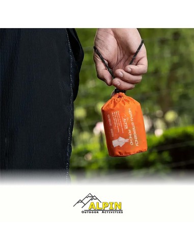 BePrepared Poncho Survival έκτακτης ανάγκης Alpin+θήκη