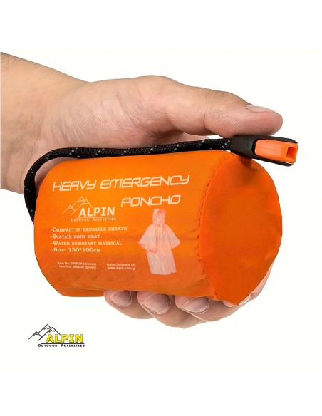 BePrepared Poncho Survival έκτακτης ανάγκης Alpin+θήκη