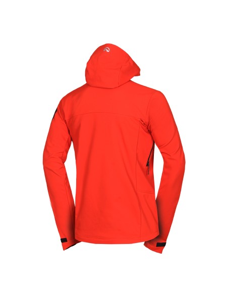 Men's outdoor hoody softshell jacket 3L Fabio Orange