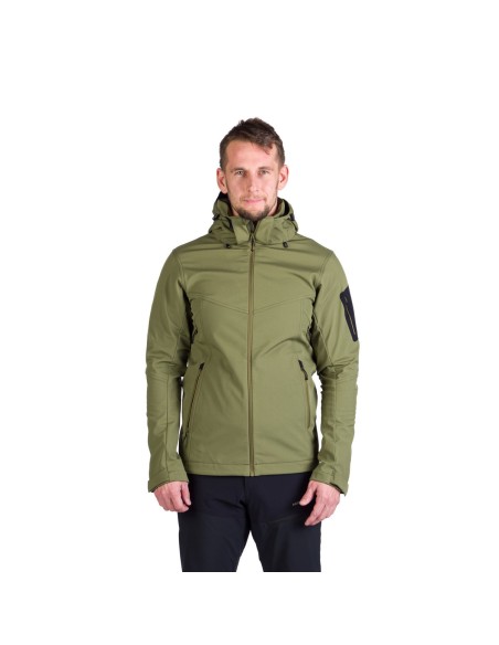 Men's outdoor softshell jacket North Finder Giolio olive