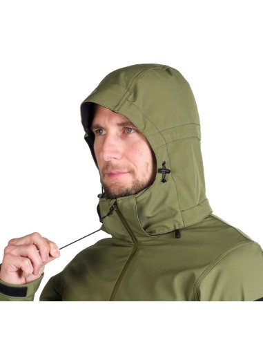 Men's outdoor softshell jacket North Finder Giolio olive