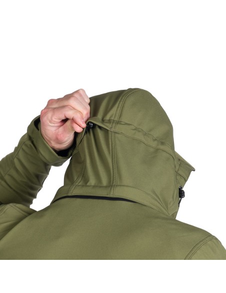 Men's outdoor softshell jacket North Finder Giolio olive