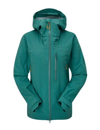 Γυναικείο Αδιάβροχο Rab Firewall Waterproof Jacket Eucalyptus