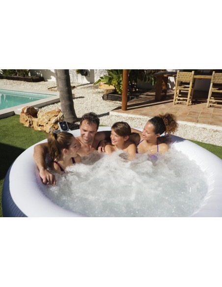 Lay-Z-Spa Miami EnergySense AirJet 4 Ατόμων (180x66cm) Dark Blue Round
