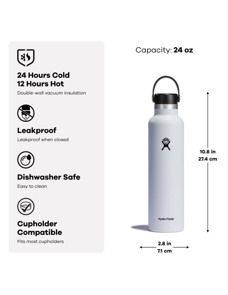 Θερμός Hydro Standard Flex Cap 710ml - Black