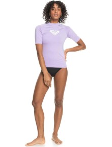 Lycra Roxy Whole Hearted - Short Sleeve Rash Vest Heather Rose 2