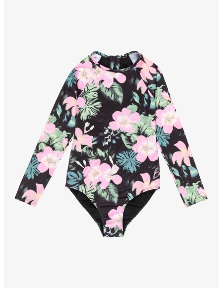 Παιδικό Μαγιώ Roxy Long Sleeves Swimsuit for Girls - Anthracite Wind Swept Floral