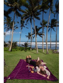 Ticket to the moon Beach Blanket Plum - Plum (7878)