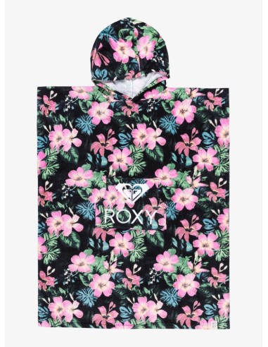 Παιδικό Μπουρνούζι Roxy Rg Stay Magical - Poncho Towel for Girls - Anthracite Shadow Floral Small