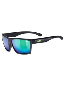Γυαλία ηλίου lifestyle Uvex lgl 29 Black Matt - Green (S3)