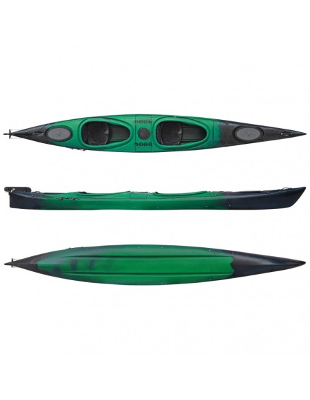 Sea kayak SCK Hug διθέσιο sιt-in καγιάκ Πράσινο - Μαύρο