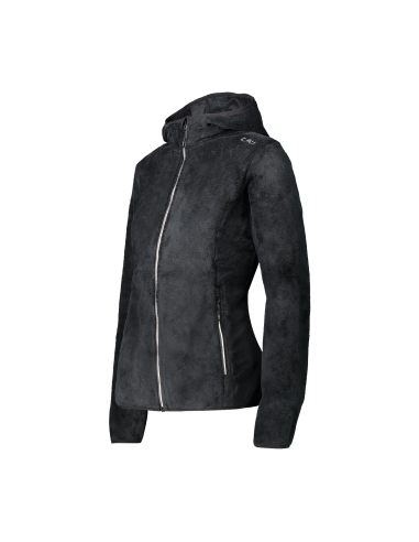 Γυναικείο HighLoft hooded fleece CMP Nero - Graffite