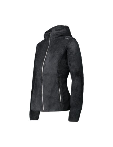 Γυναικείο HighLoft hooded fleece CMP Nero - Graffite