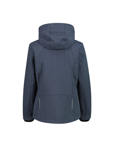 Γυναικείο Softshell Jacket CMP With Detachable Hood Titanio - Carminio