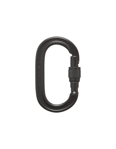 Καραμπίνερ Black Diamond Oval Keylock Screwgate Black