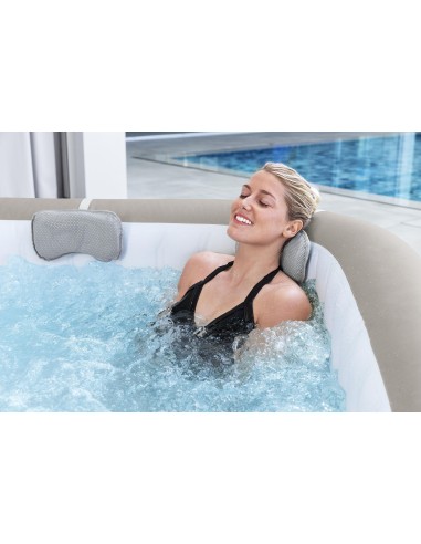 Lay-Z-Spa Cabo MaxHold EnergySense Smart HydroJet 6 Brown Rattan Square (1.80m x 1.80m x 71cm)