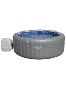 Lay-Z-Spa Santorini MaxHold EnergySense Smart Luxe HydroJet Pro 7 Grey Round (2.16m x 80cm)