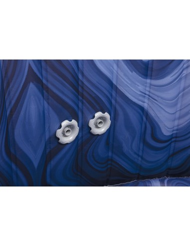 Lay-Z-Spa Santorini MaxHold EnergySense Smart Luxe HydroJet Pro 7 Grey Round (2.16m x 80cm)