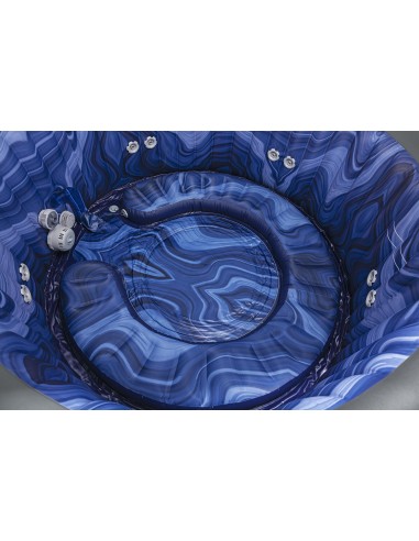 Lay-Z-Spa Santorini MaxHold EnergySense Smart Luxe HydroJet Pro 7 Grey Round (2.16m x 80cm)