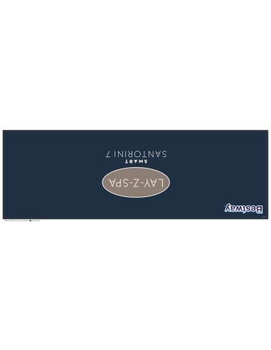 Lay-Z-Spa Santorini MaxHold EnergySense Smart Luxe HydroJet Pro 7 Grey Round (2.16m x 80cm)