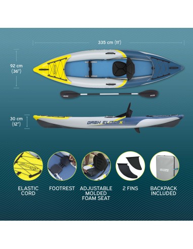 kayak Bestway Hydroforce Dash Elite X1 Kayak Set 3.35 m x 92 cm x 30 cm